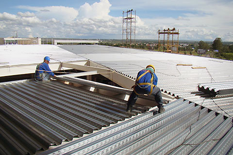 steel deck roof implementation steps